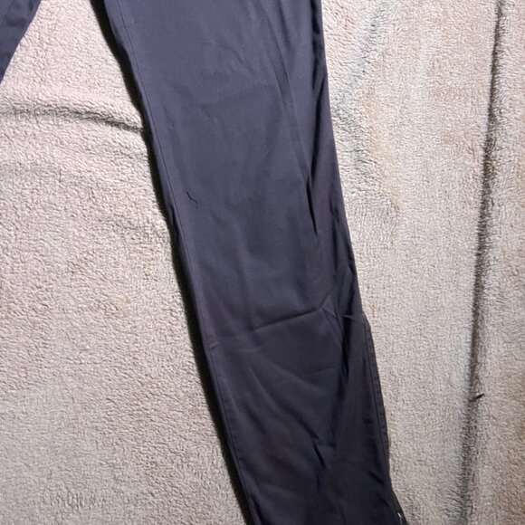 New York & Company Women 12 Avg Brown Low Raise Button Zip Legging Pants (L) - Picture 2 of 7